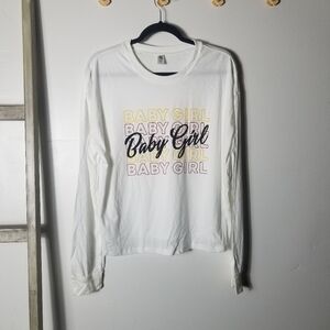 NWT HYBRID WOMANS BABY GIRL LONG SLEEVE SHIRT SIZE LARGE